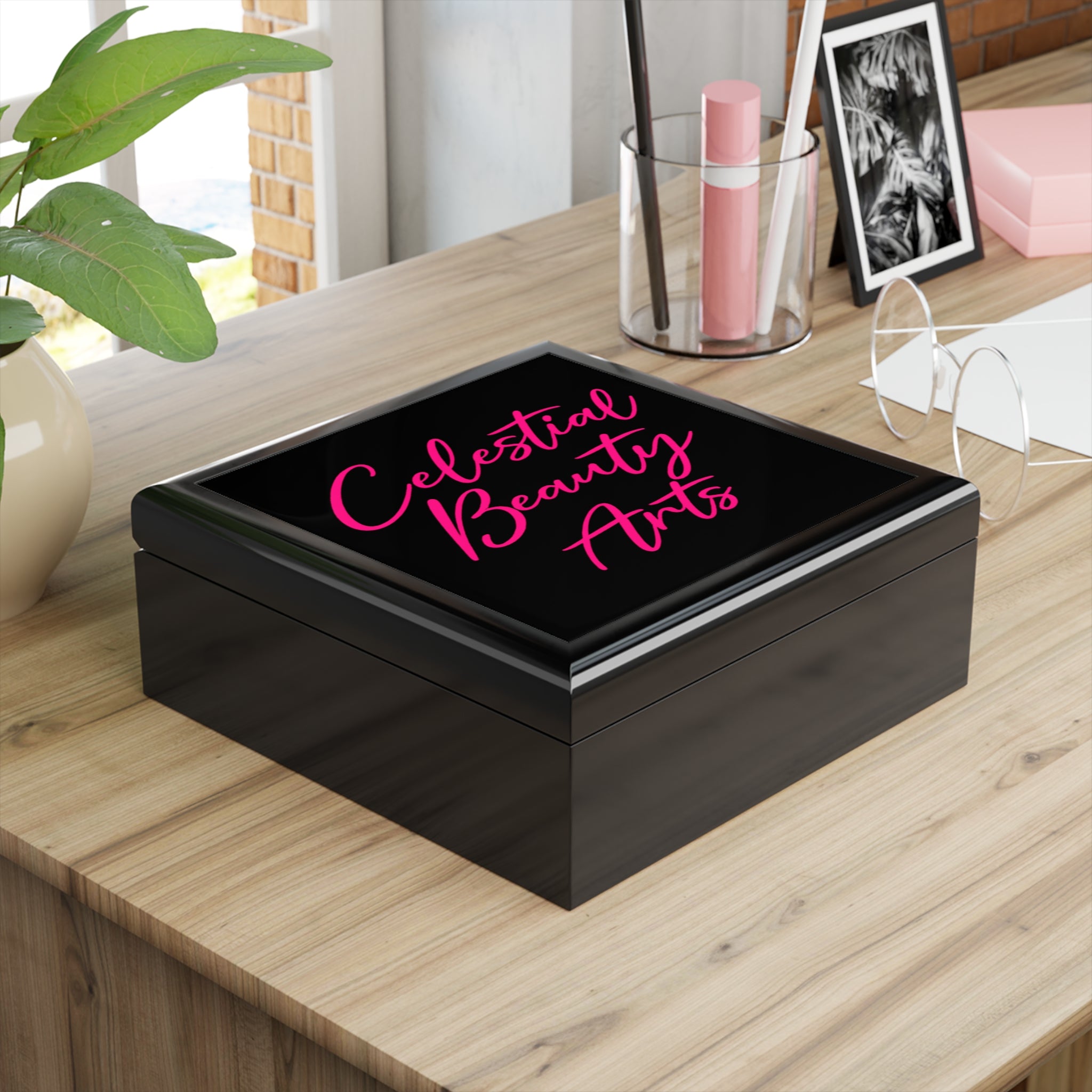 Jewelry/Cosmetic Box — 'Celestial Beauty Arts' Personalized Keepsake Box